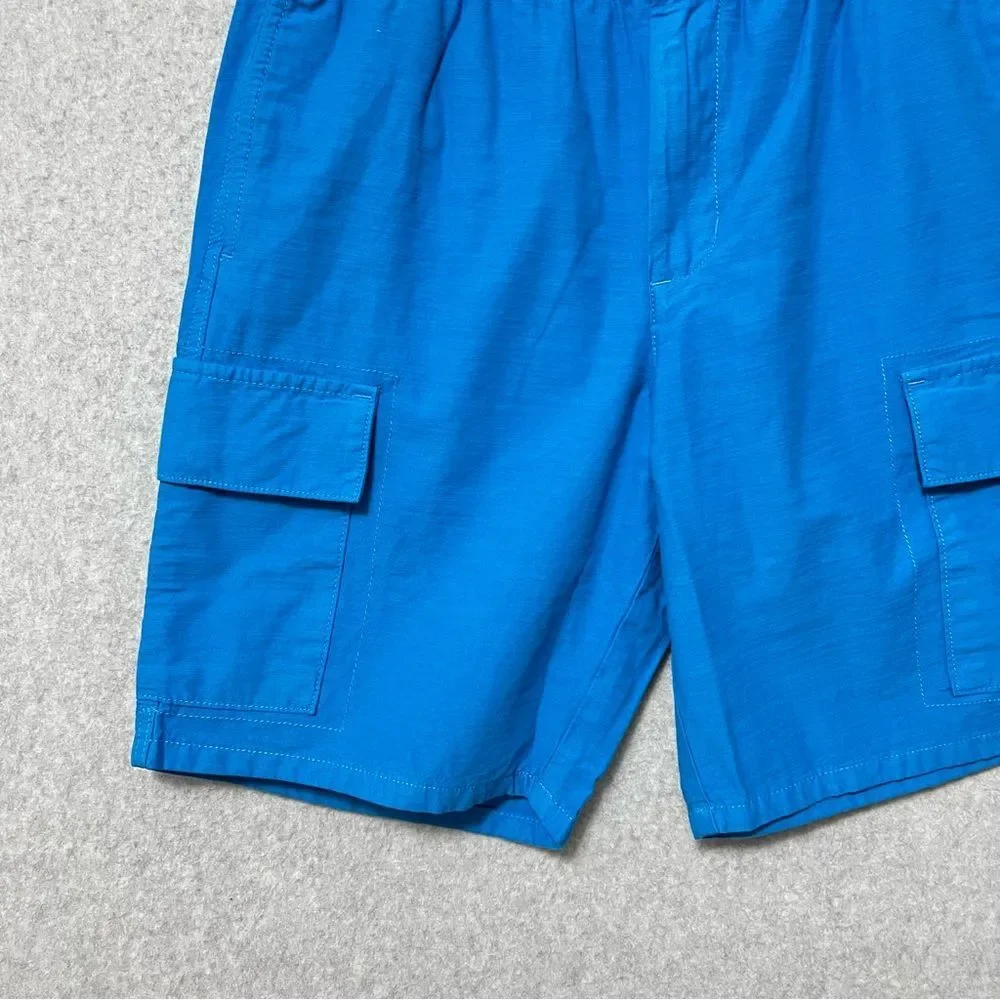 Everlane Mens Cotton Linen Cargo Shorts NWT Size Small Horizon Blue